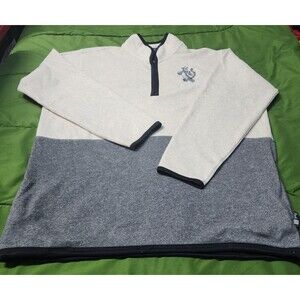 Vintage Pooh Disney Tigger Long Sleeve 1/4 Zip Pullover Men's Fleece Size XL